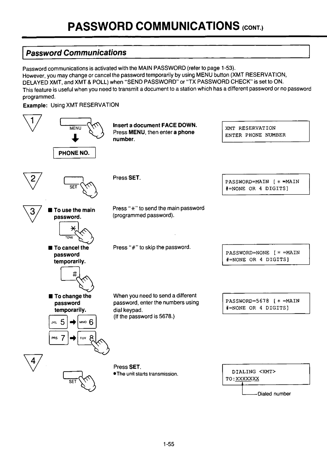 Panasonic KX-F220 manual 