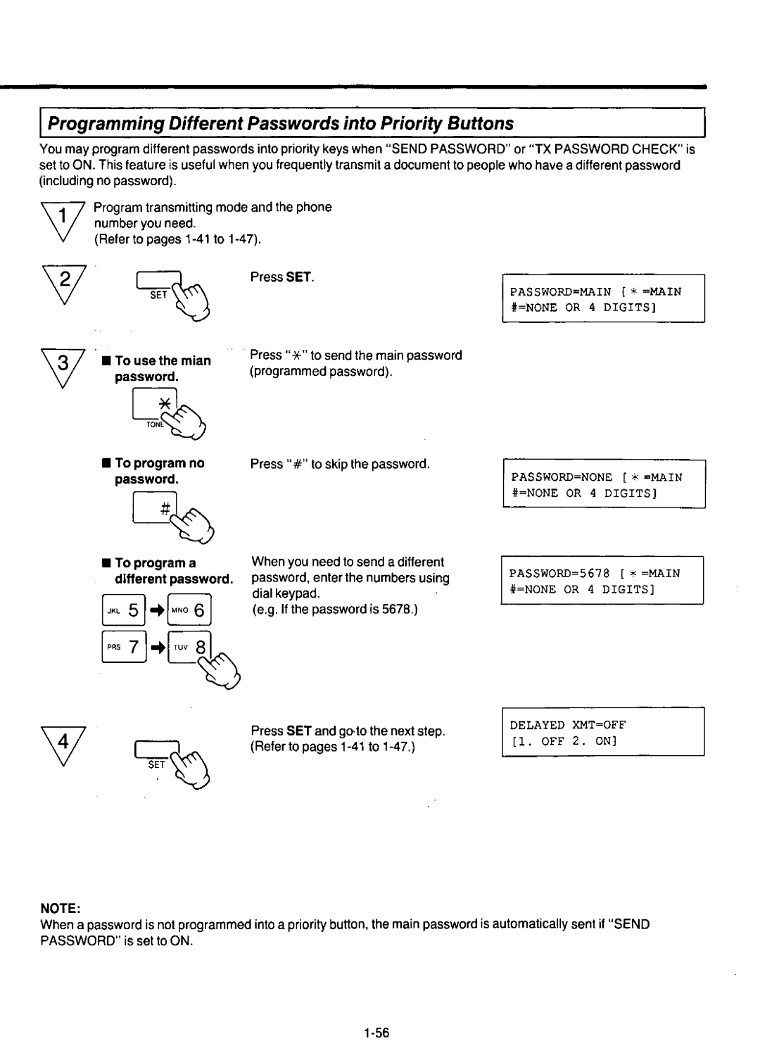 Panasonic KX-F220 manual 