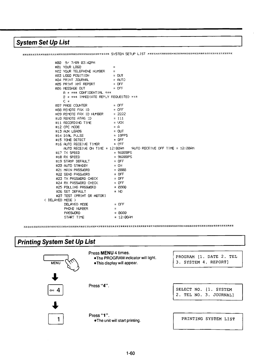 Panasonic KX-F220 manual 