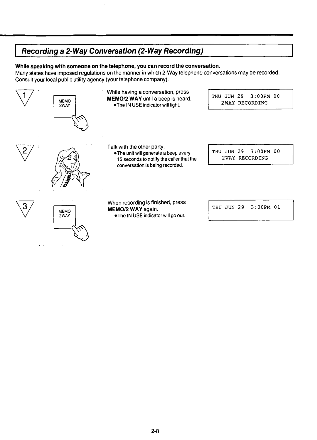 Panasonic KX-F220 manual 