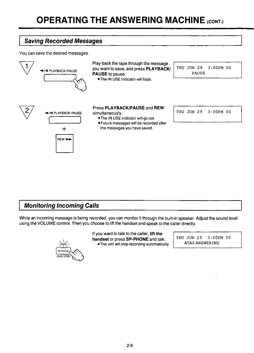 Panasonic KX-F220 manual 