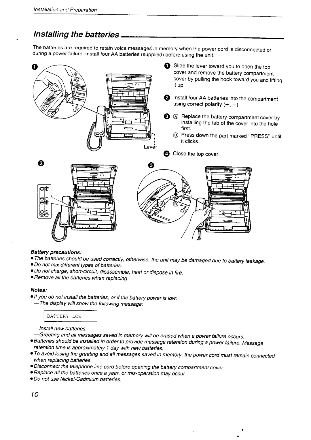 Panasonic KX-F2710NZ, KX-F2750NZ manual 