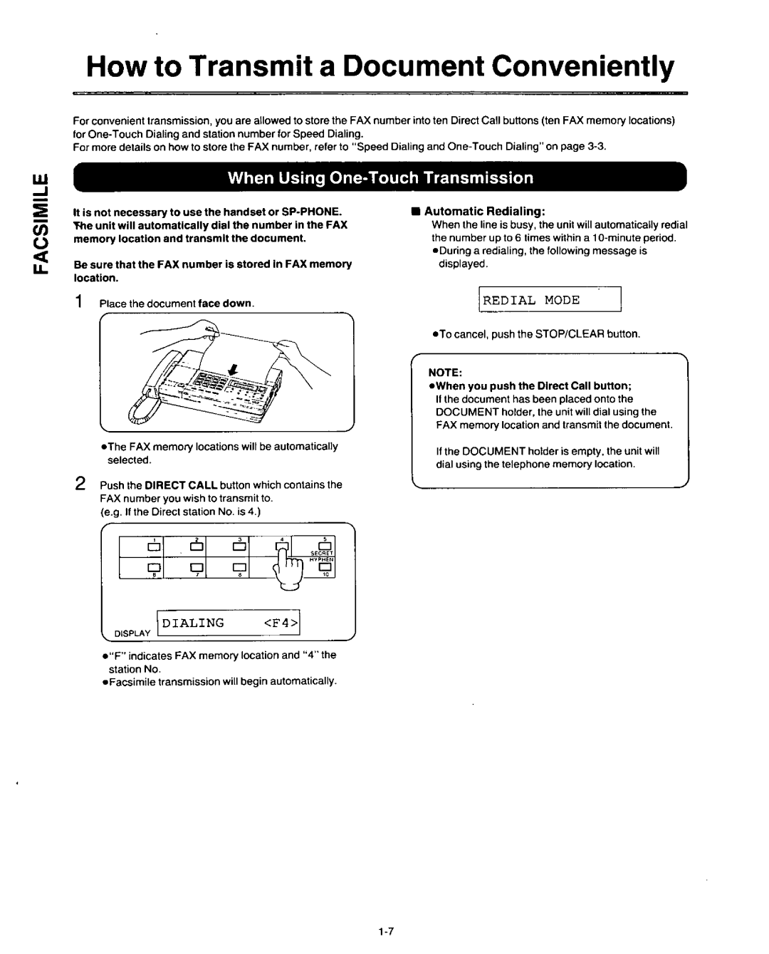 Panasonic KX-F3500 manual 