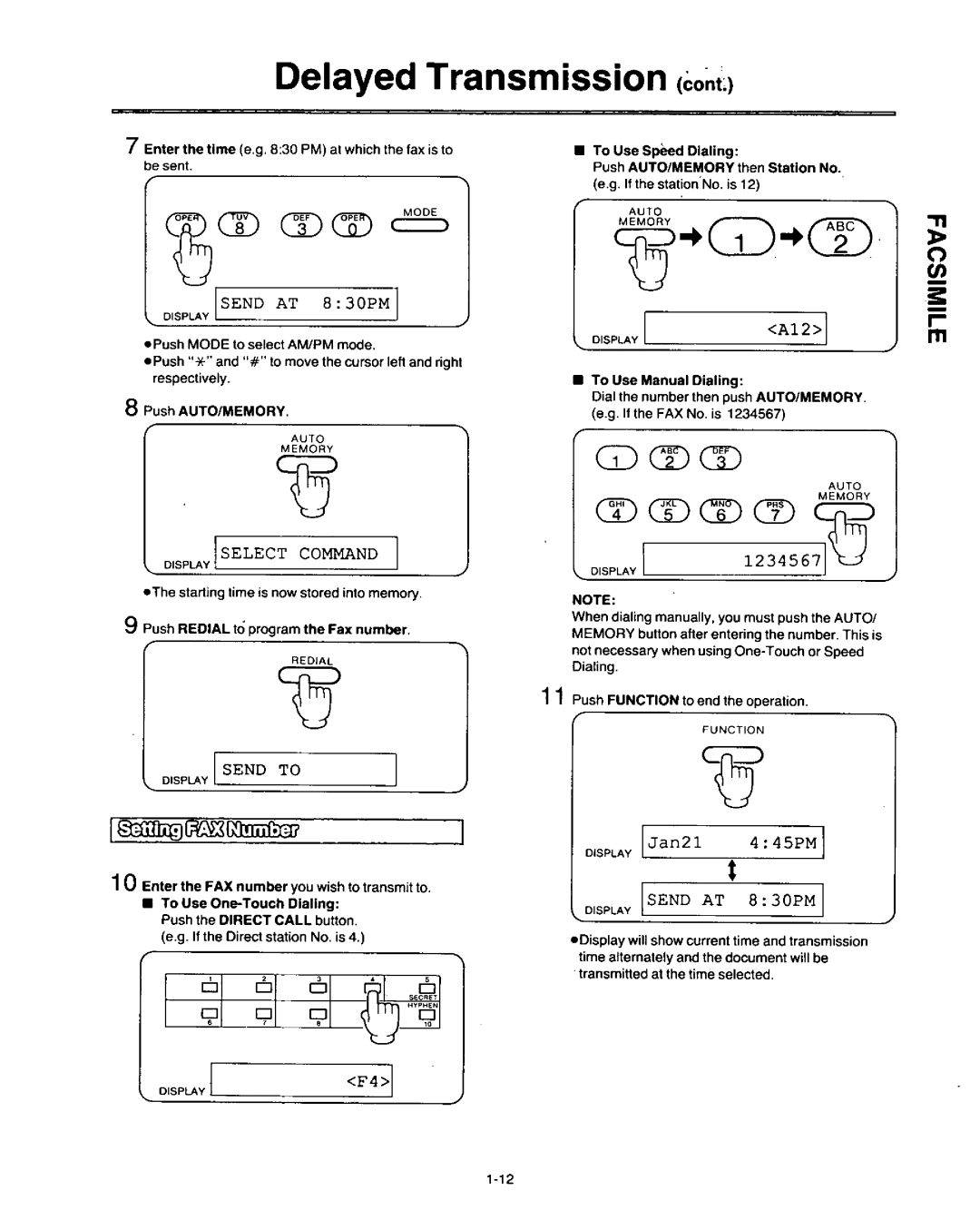 Panasonic KX-F3500 manual 