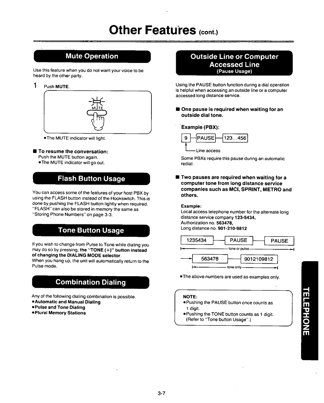 Panasonic KX-F3500 manual 