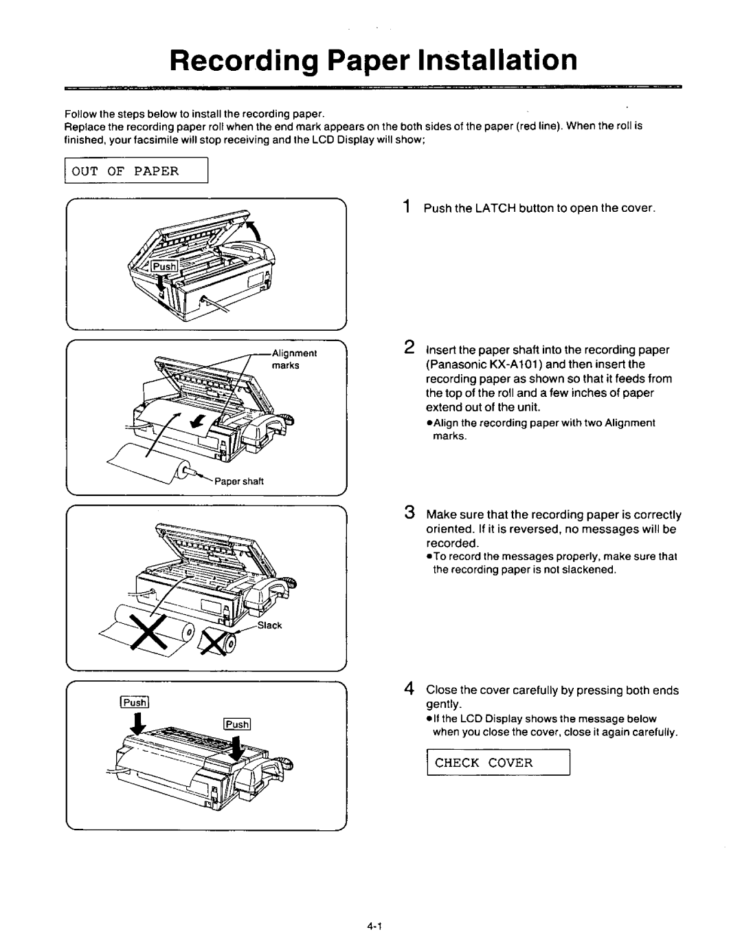 Panasonic KX-F3500 manual 