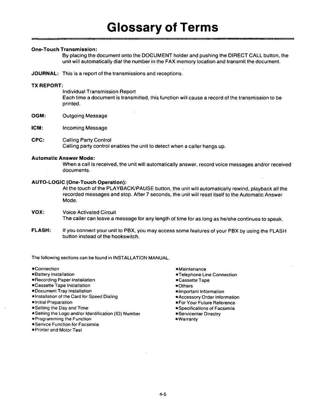 Panasonic KX-F3500 manual 