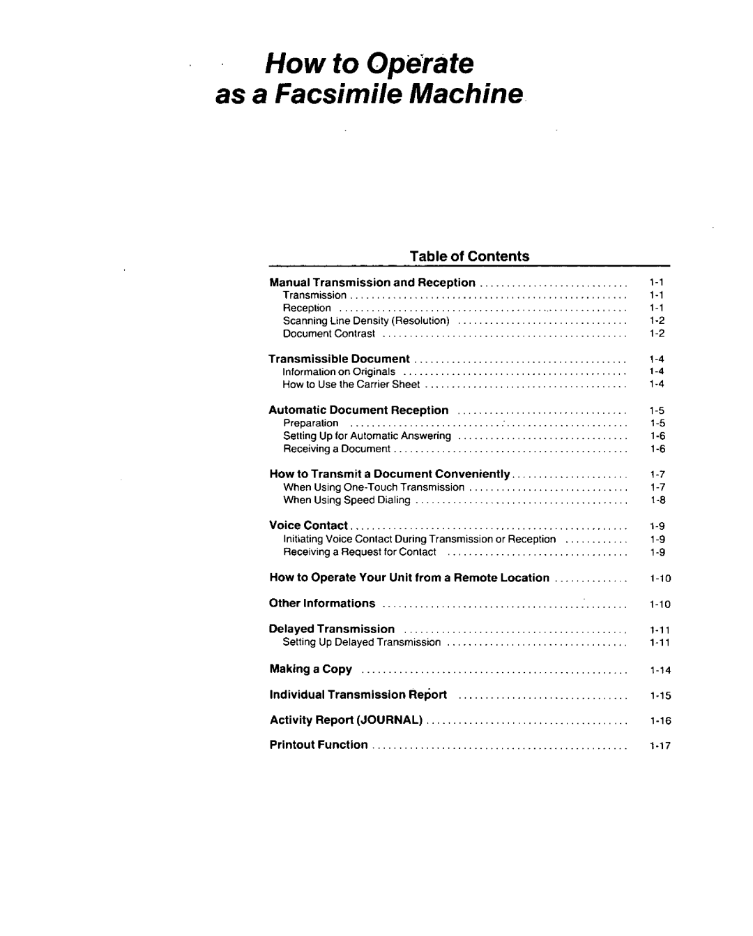 Panasonic KX-F3500 manual 