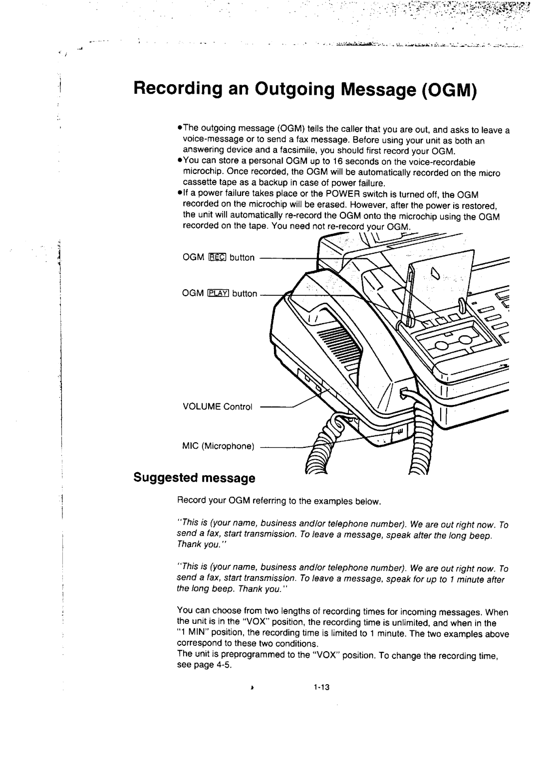 Panasonic KX-F50BA, KX-F155BA manual 