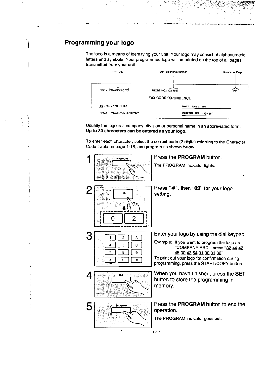 Panasonic KX-F50BA, KX-F155BA manual 