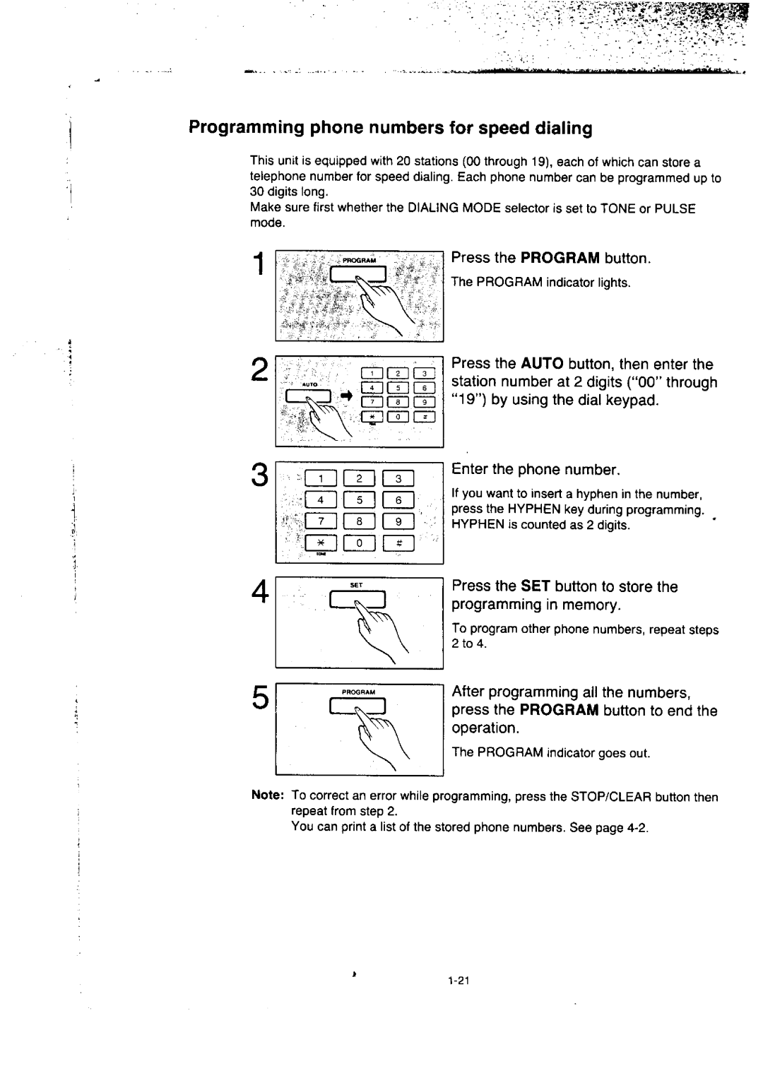 Panasonic KX-F50BA, KX-F155BA manual 