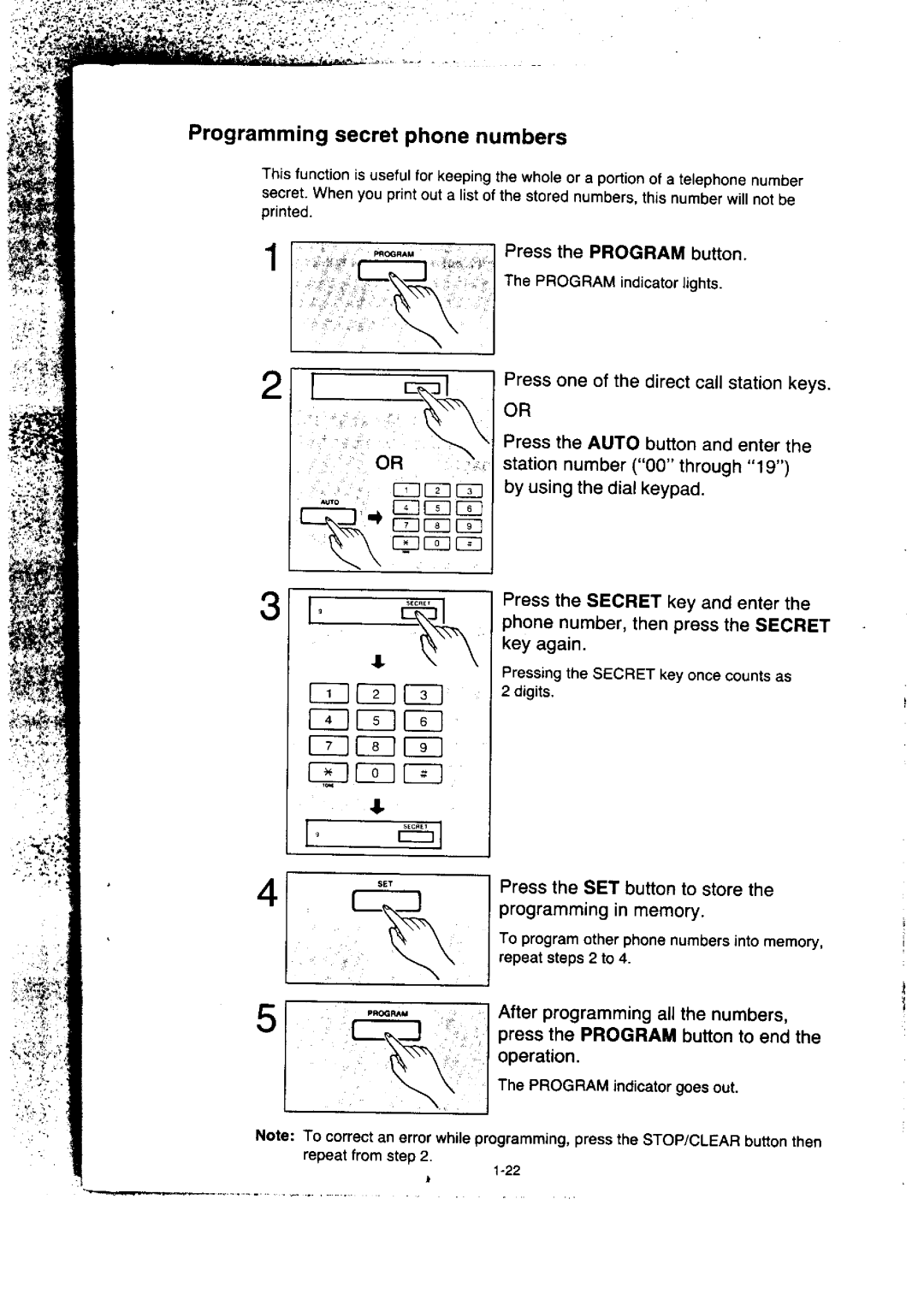 Panasonic KX-F155BA, KX-F50BA manual 