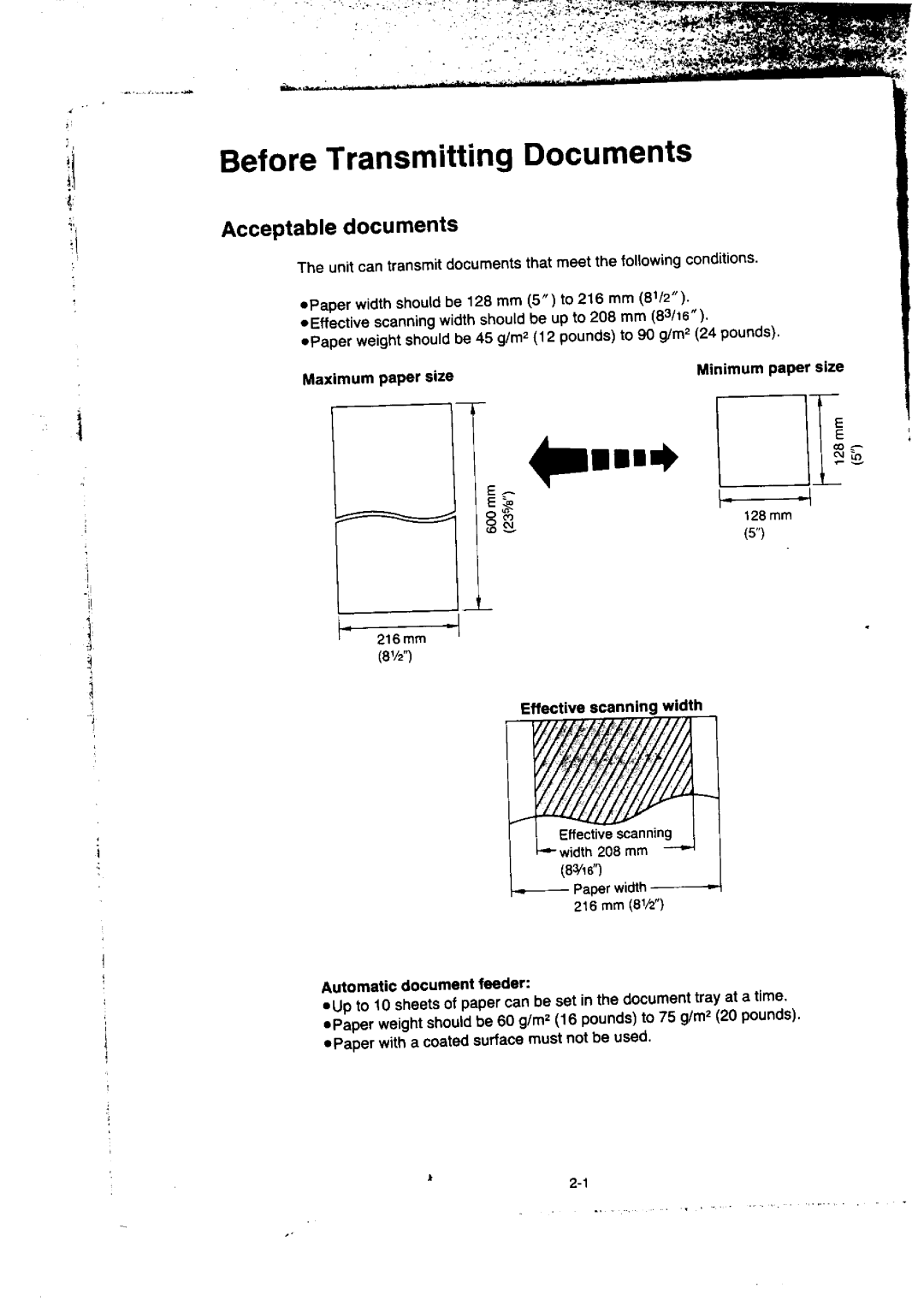 Panasonic KX-F50BA, KX-F155BA manual 