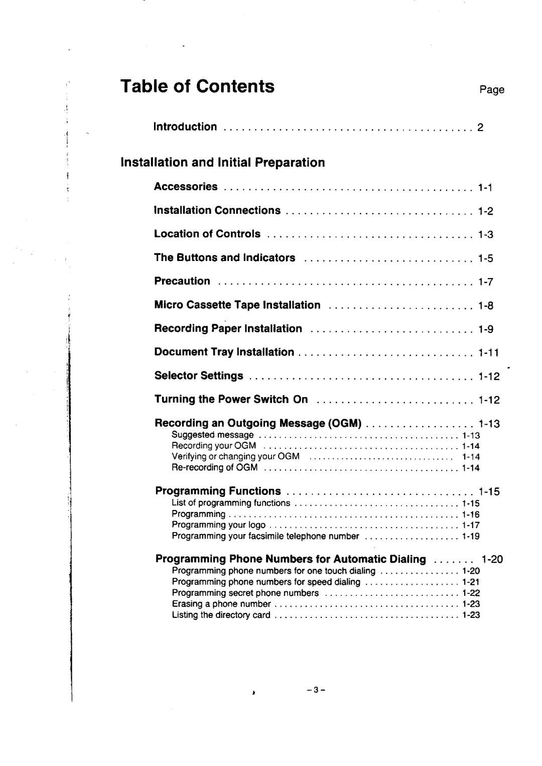 Panasonic KX-F50BA, KX-F155BA manual 