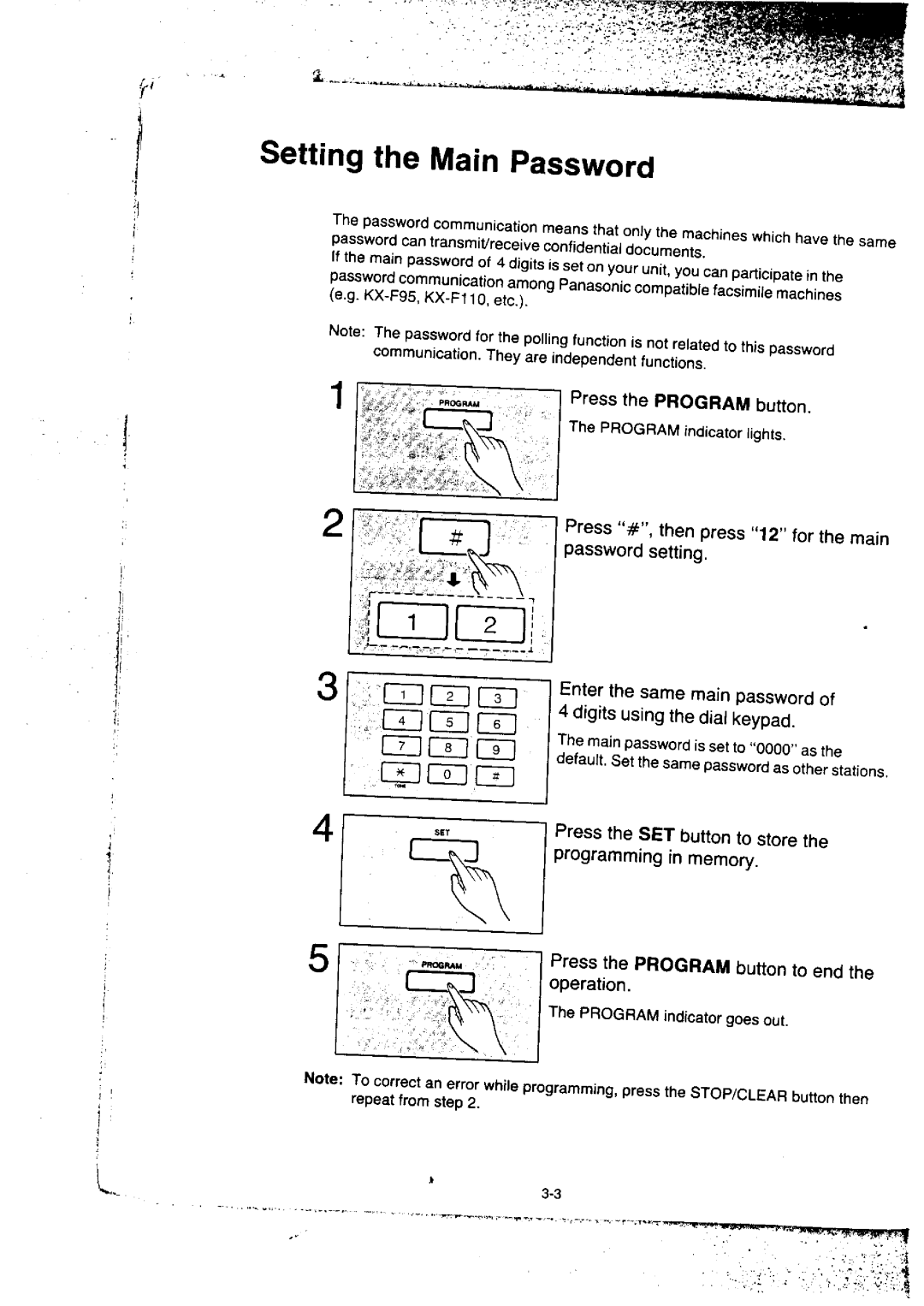 Panasonic KX-F50BA, KX-F155BA manual 