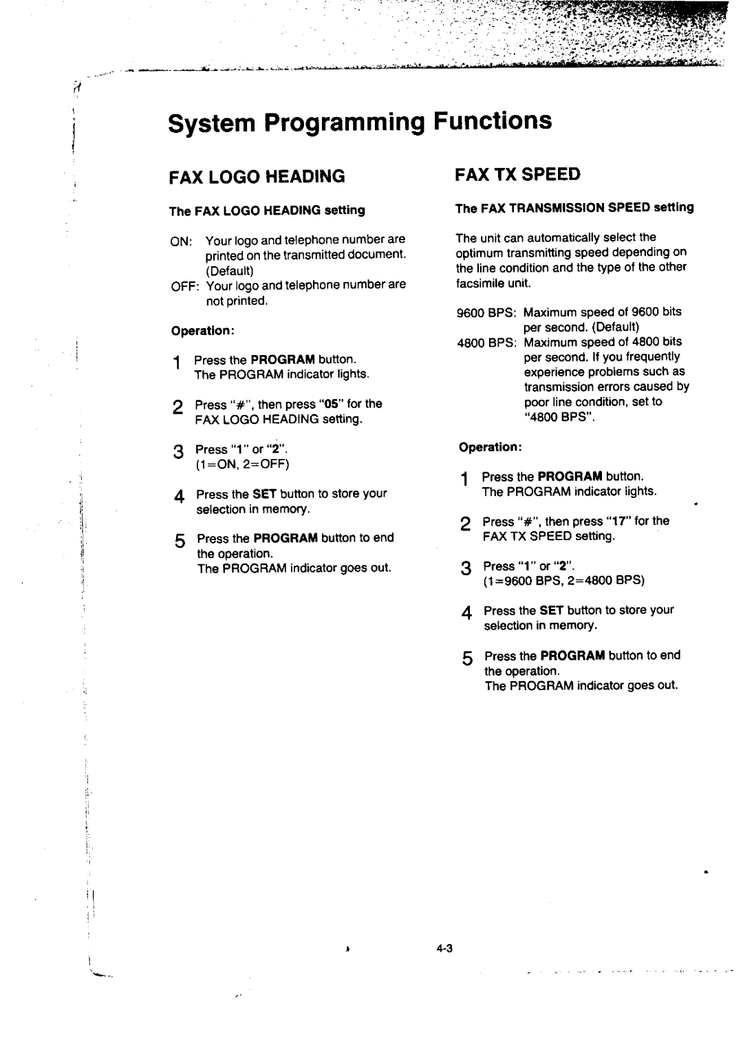 Panasonic KX-F50BA, KX-F155BA manual 