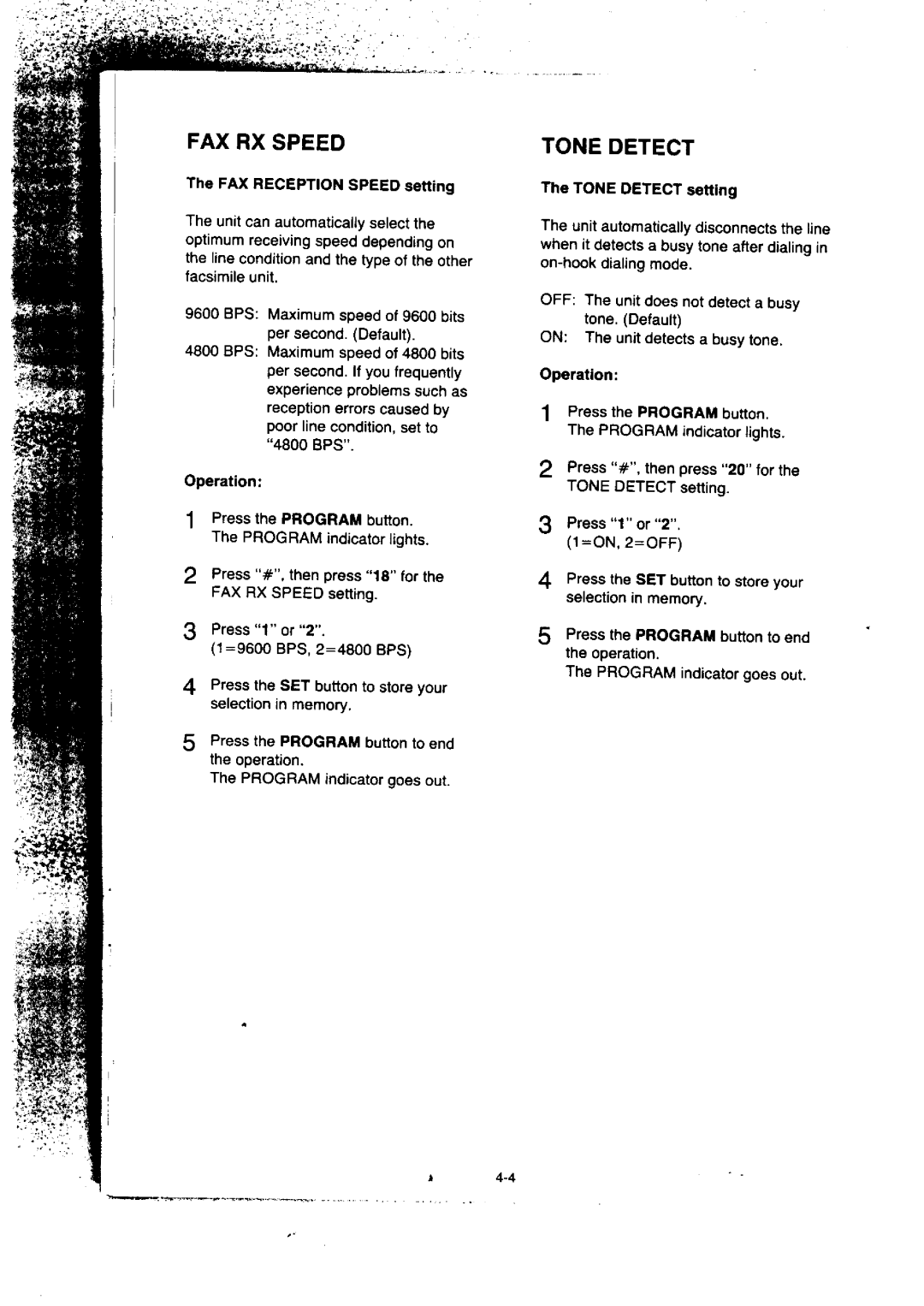 Panasonic KX-F155BA, KX-F50BA manual 