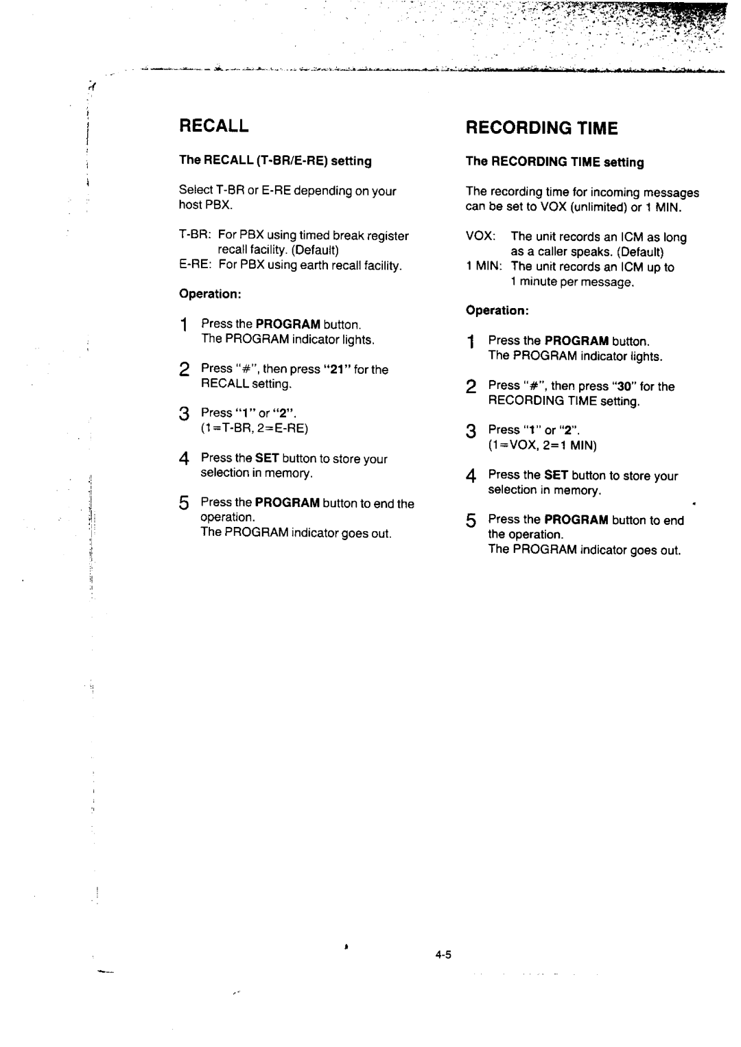 Panasonic KX-F50BA, KX-F155BA manual 