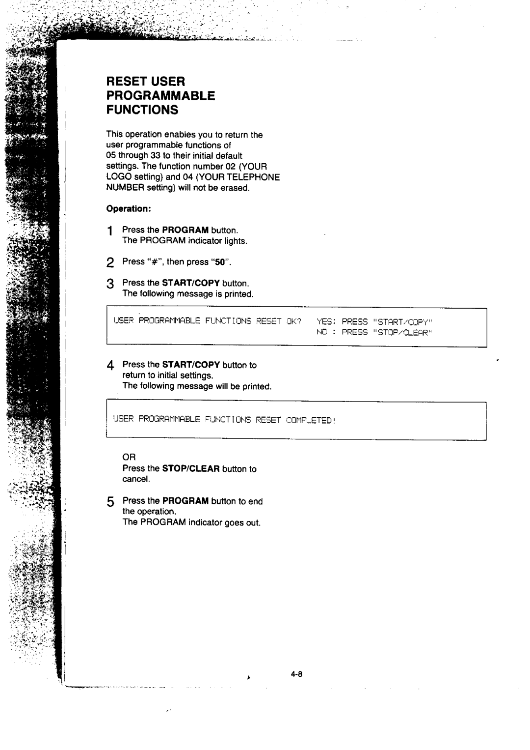 Panasonic KX-F155BA, KX-F50BA manual 