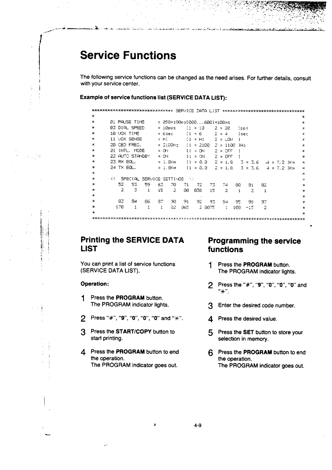 Panasonic KX-F50BA, KX-F155BA manual 