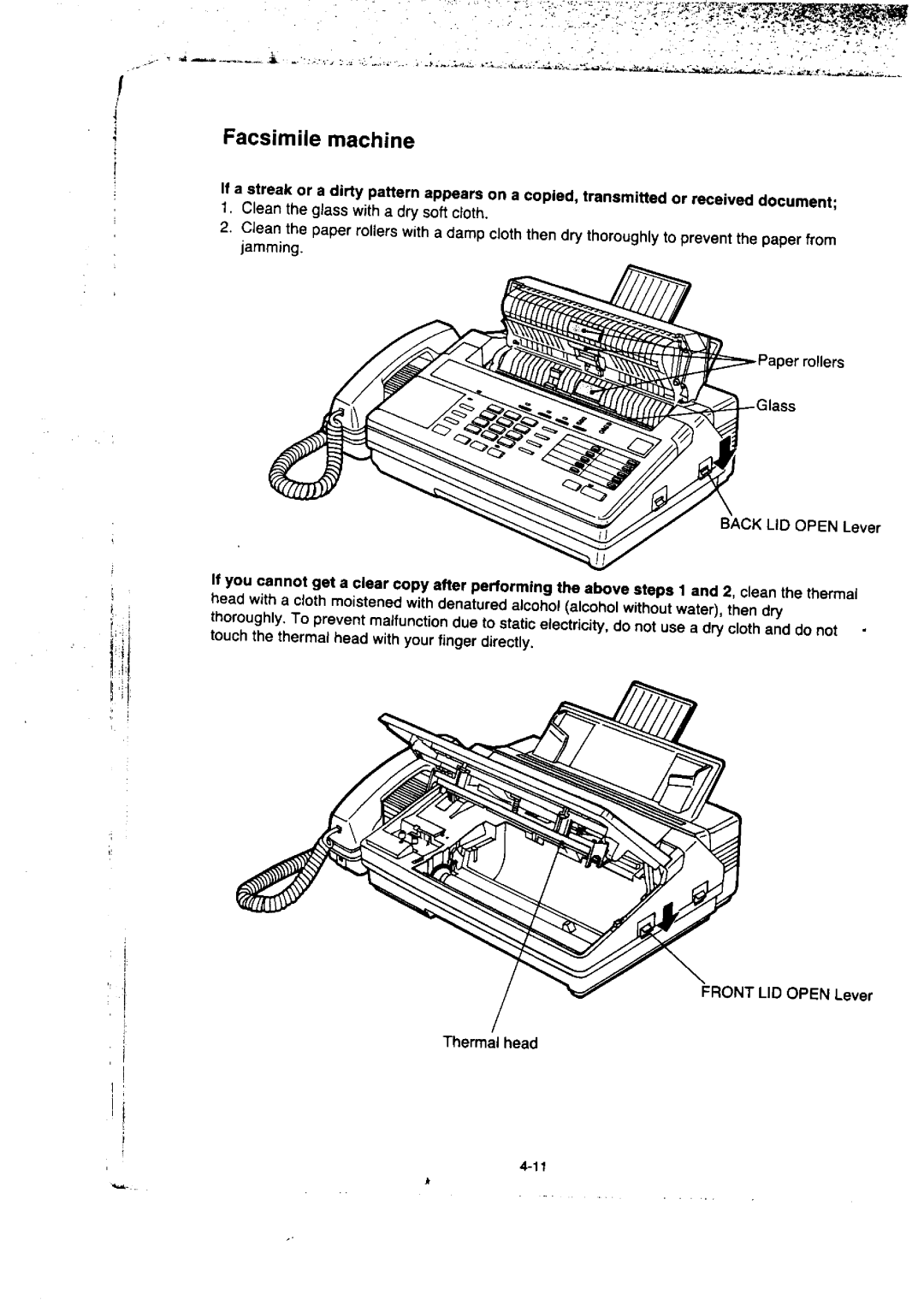 Panasonic KX-F50BA, KX-F155BA manual 