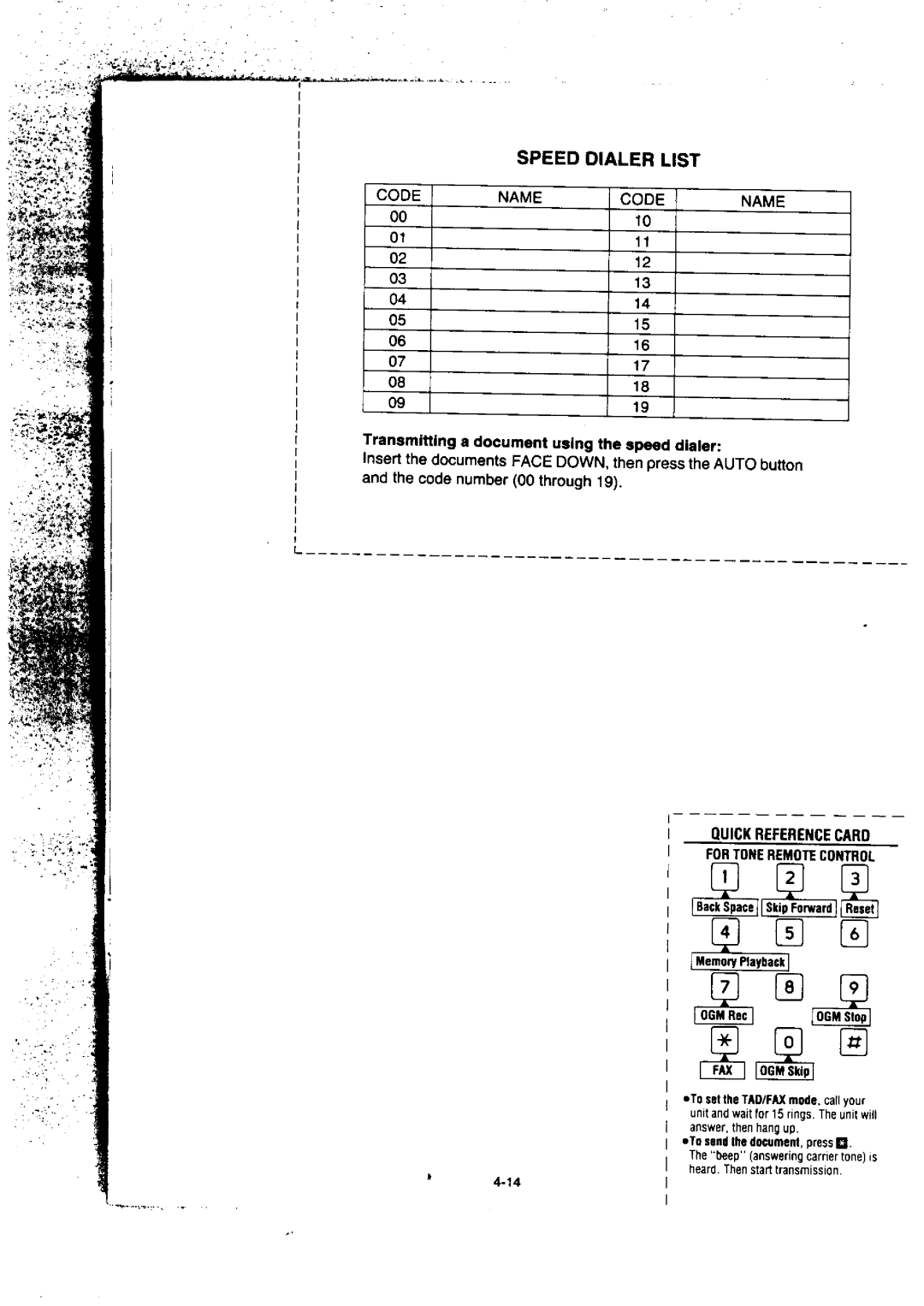 Panasonic KX-F155BA, KX-F50BA manual 