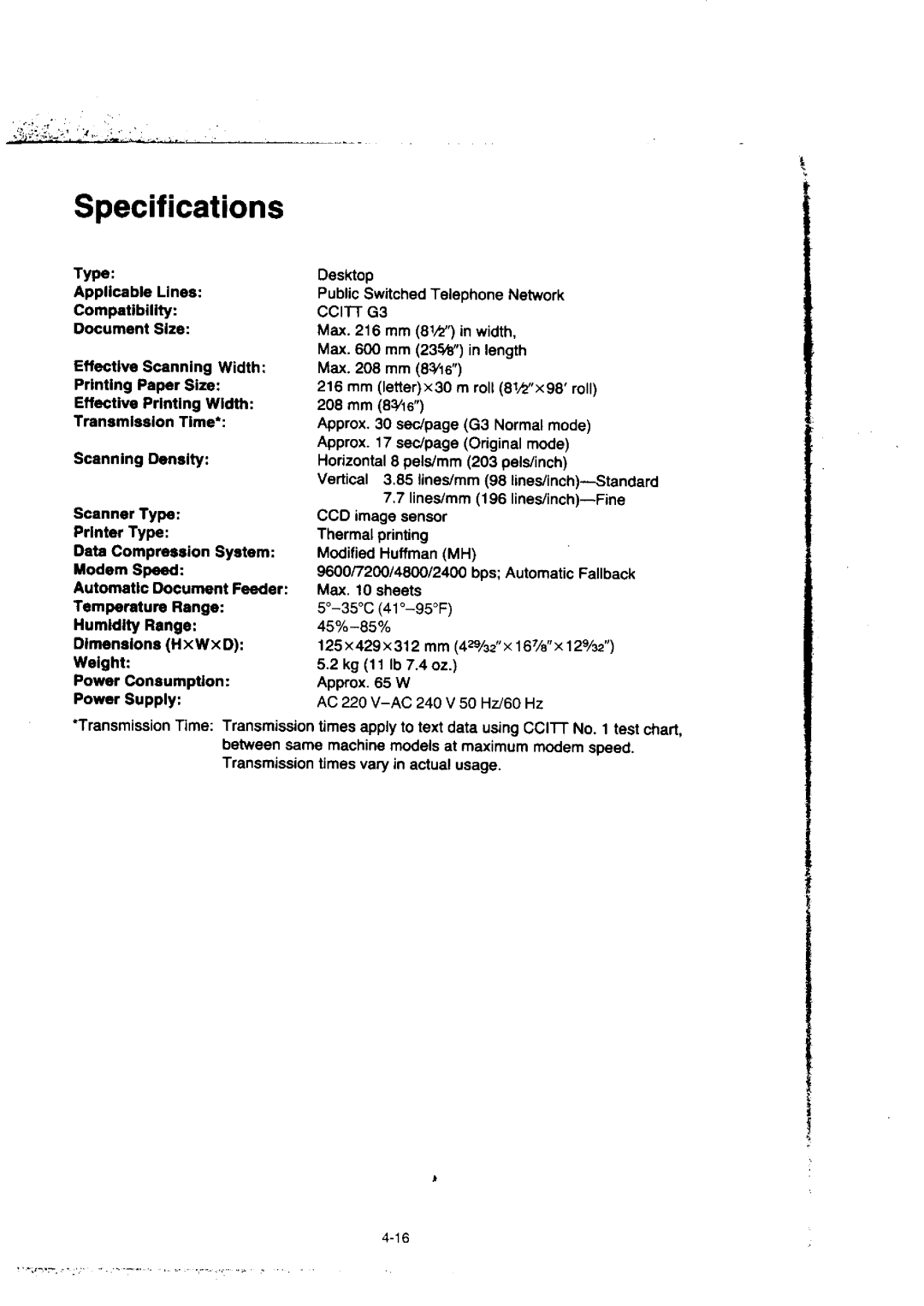 Panasonic KX-F155BA, KX-F50BA manual 