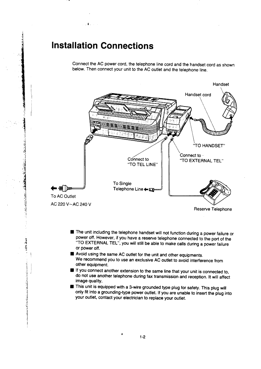 Panasonic KX-F155BA, KX-F50BA manual 