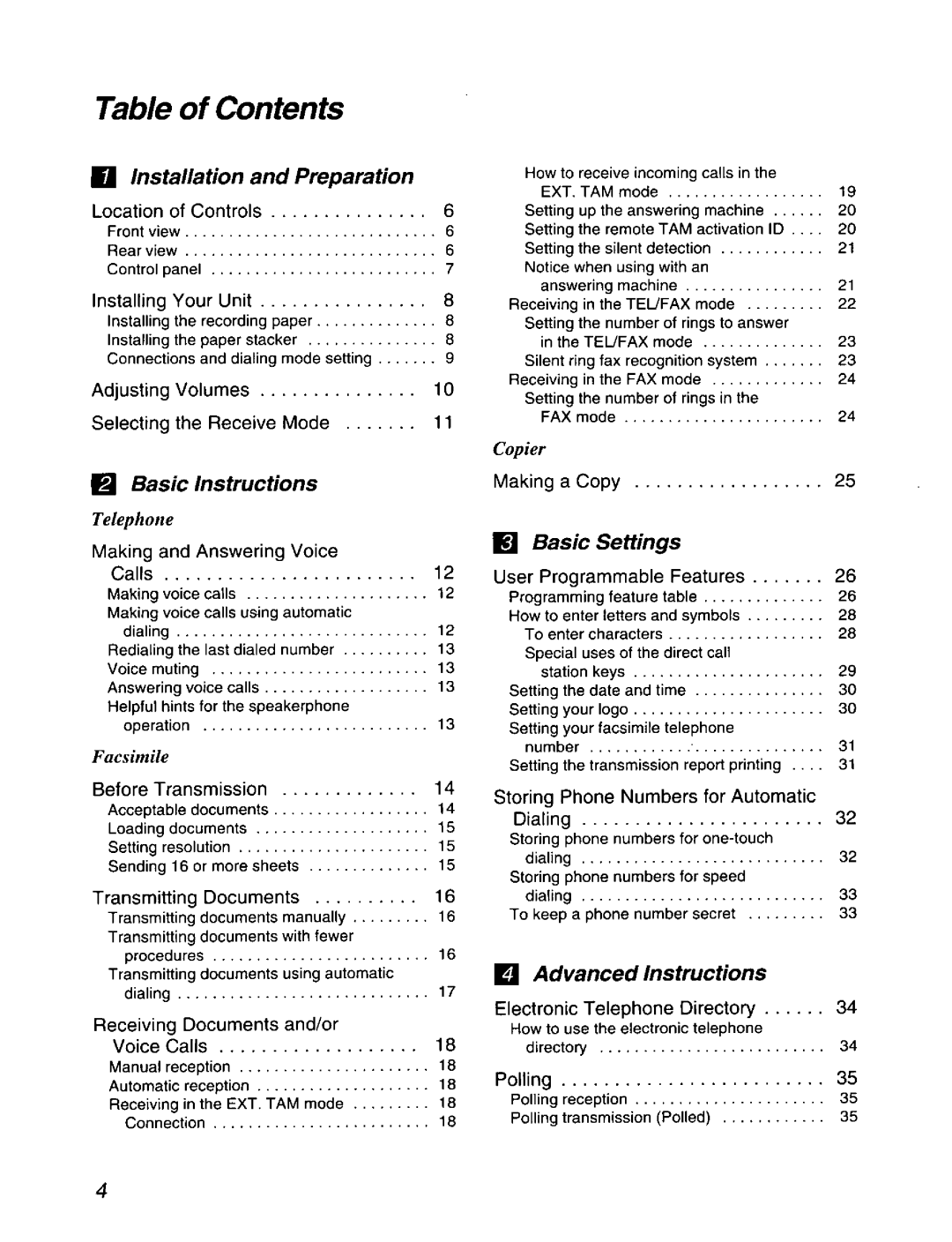 Panasonic KX-F590 manual 