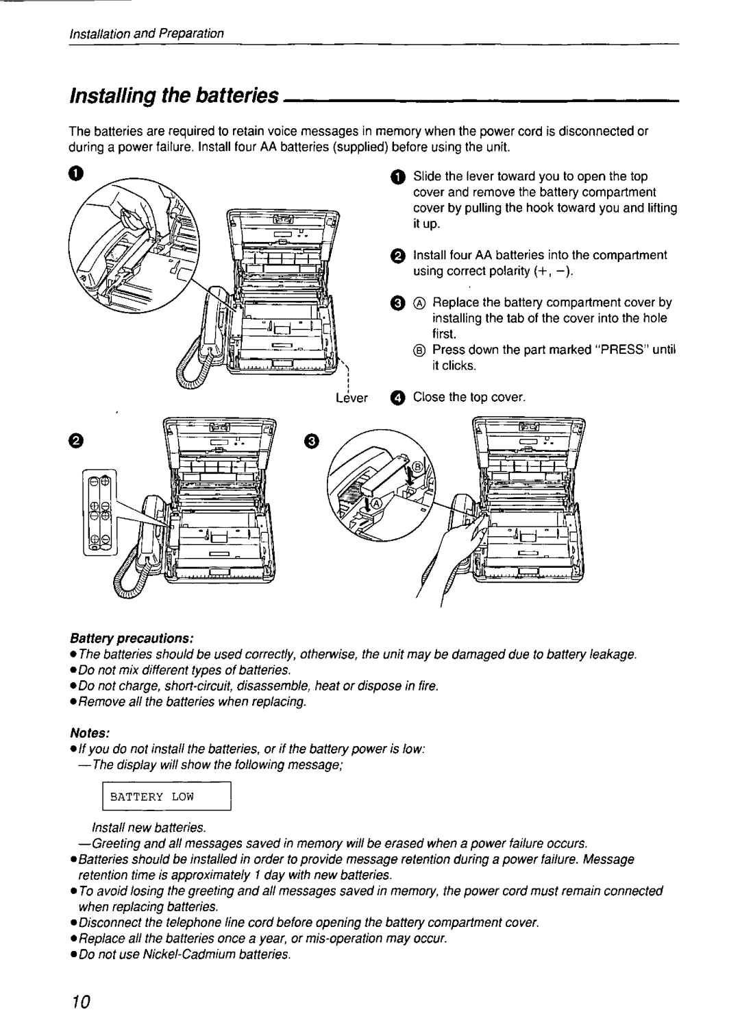 Panasonic KX-F750 manual 