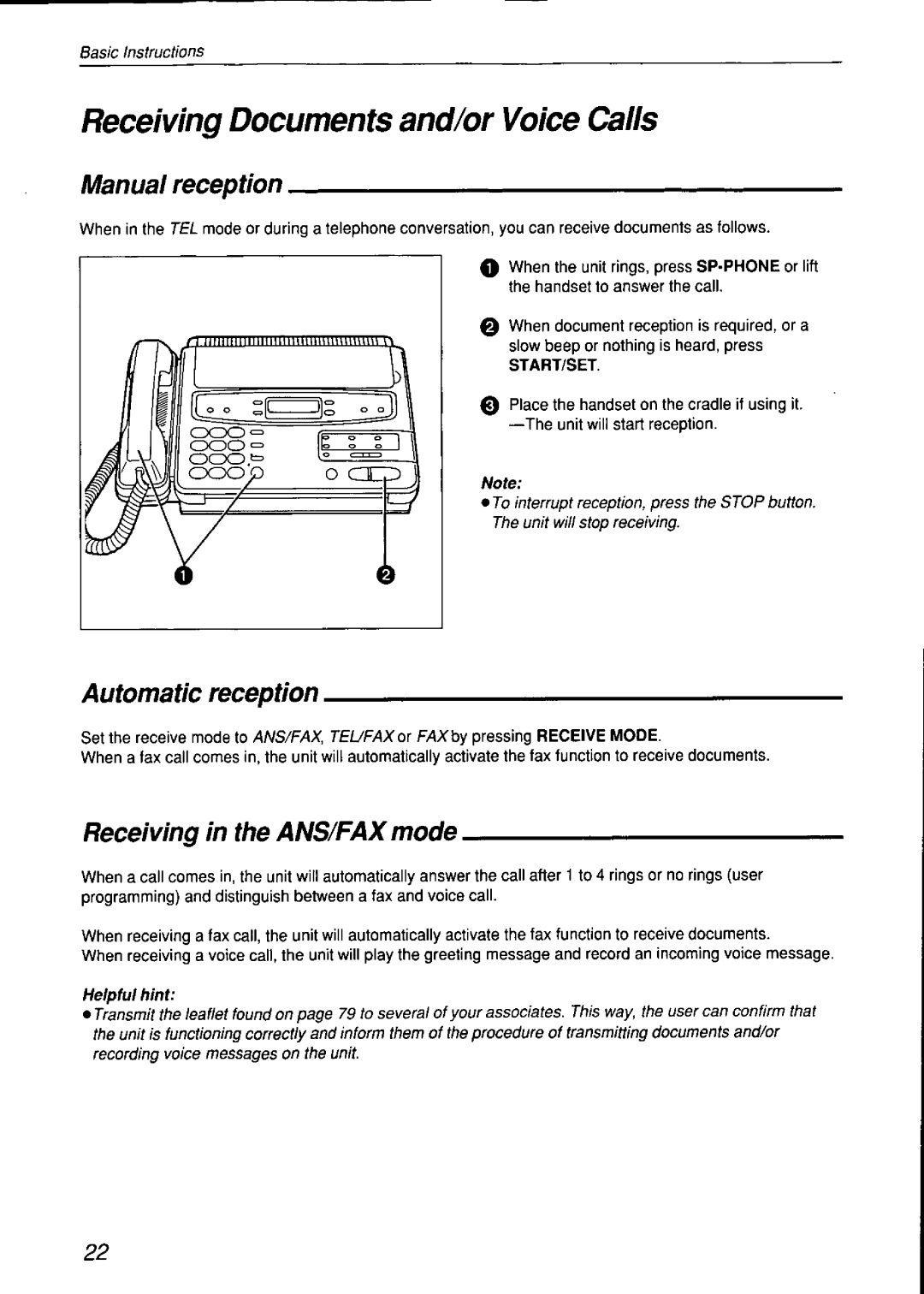 Panasonic KX-F750 manual 