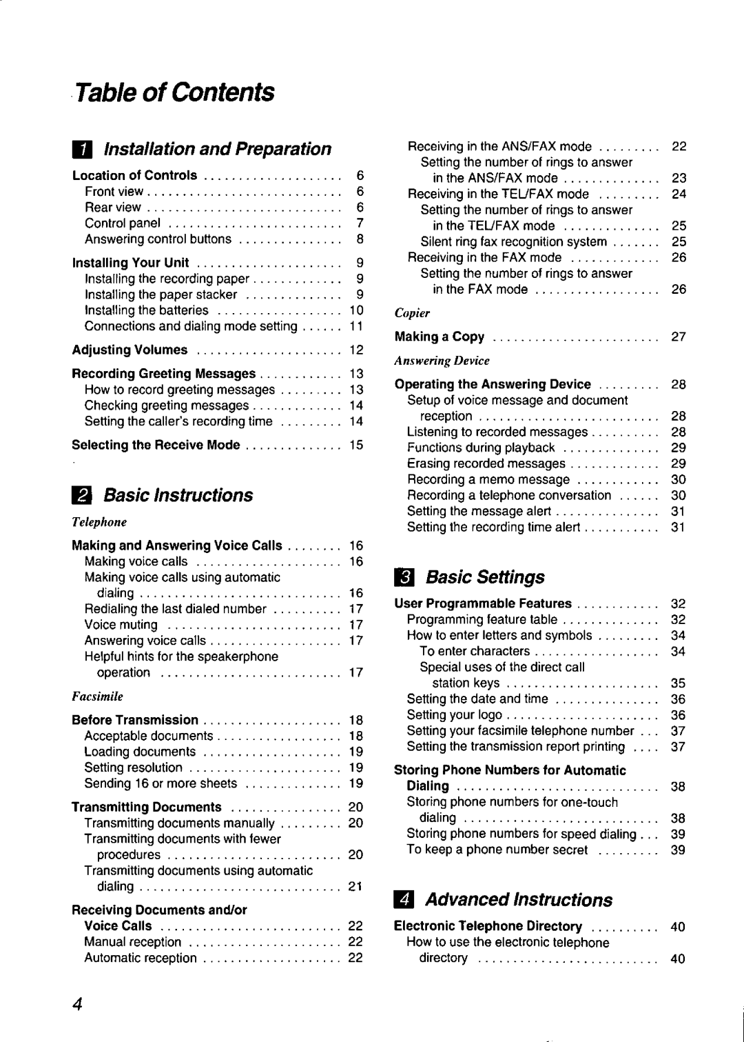 Panasonic KX-F750 manual 