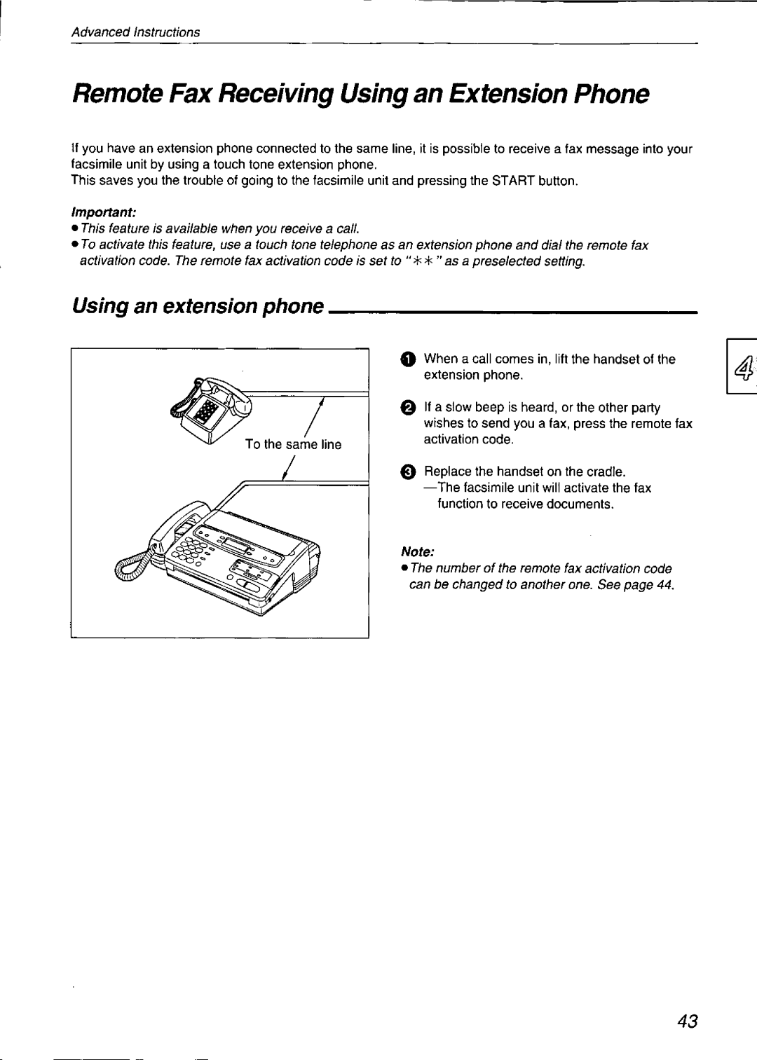 Panasonic KX-F750 manual 