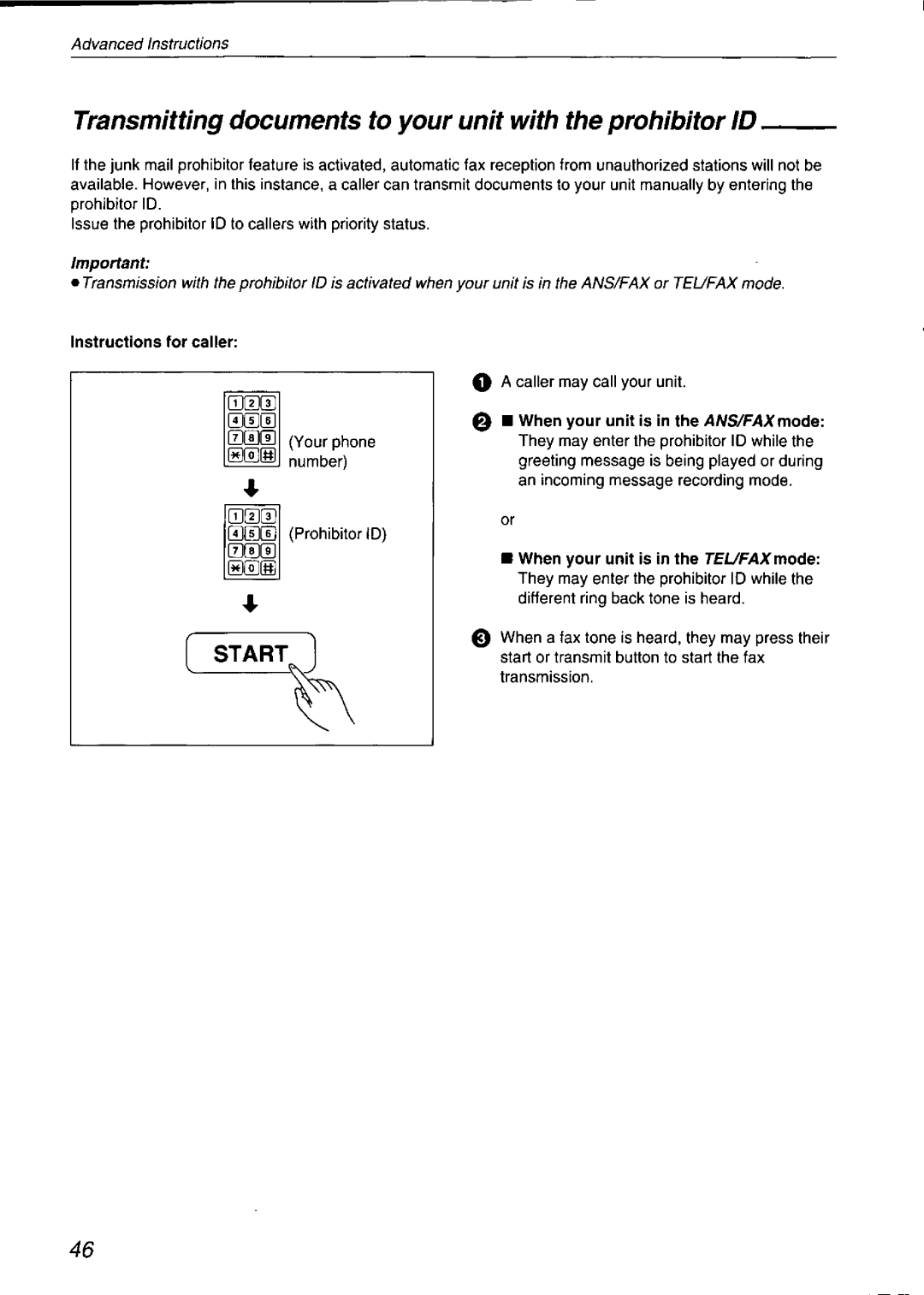 Panasonic KX-F750 manual 