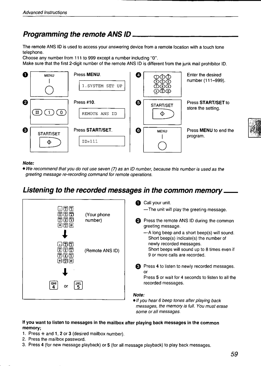 Panasonic KX-F750 manual 