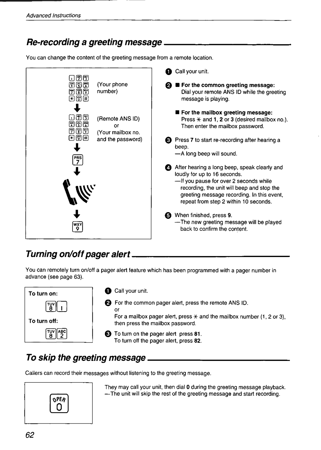 Panasonic KX-F750 manual 