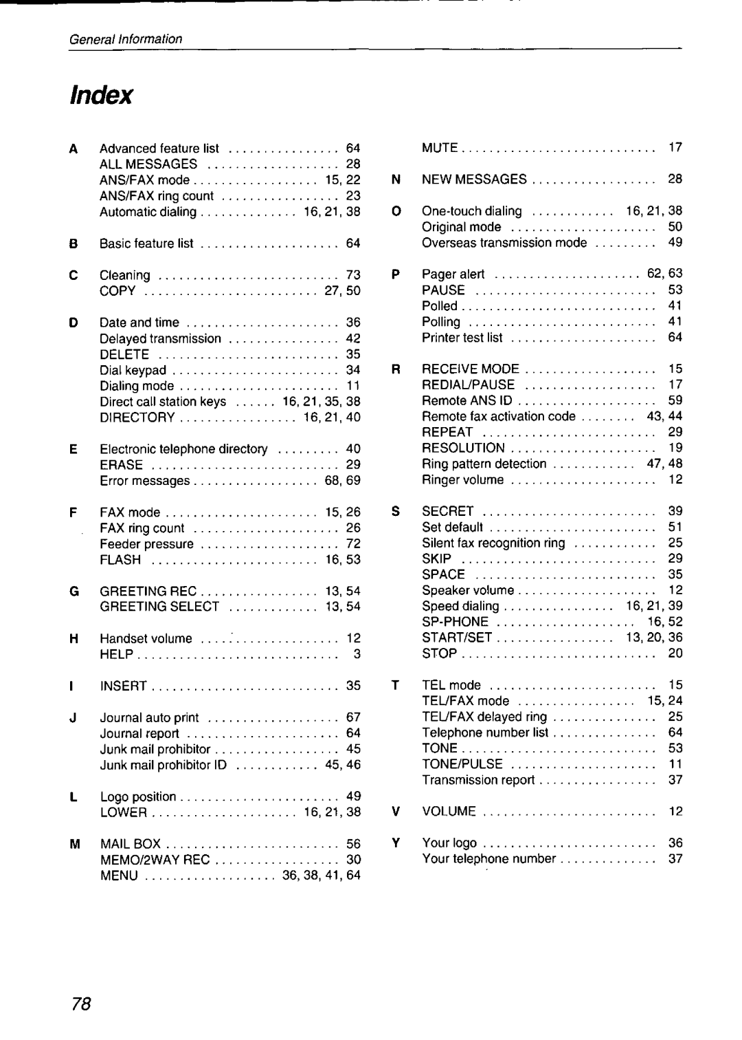 Panasonic KX-F750 manual 