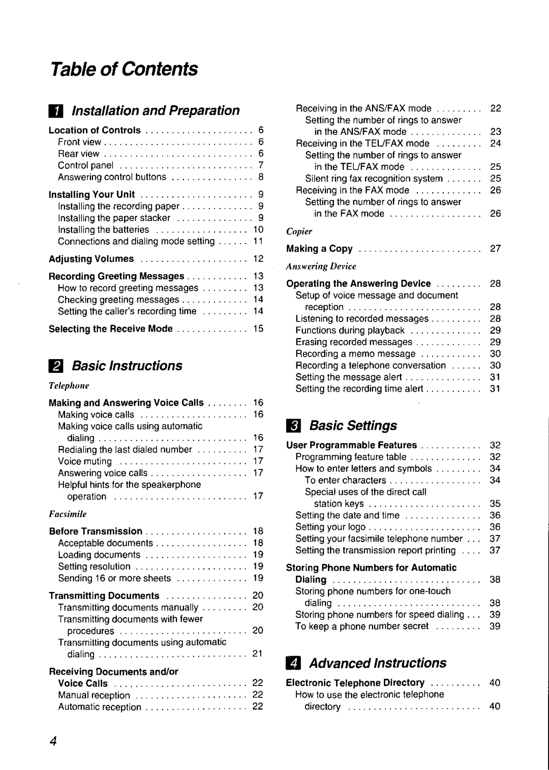 Panasonic KX-F790 manual 