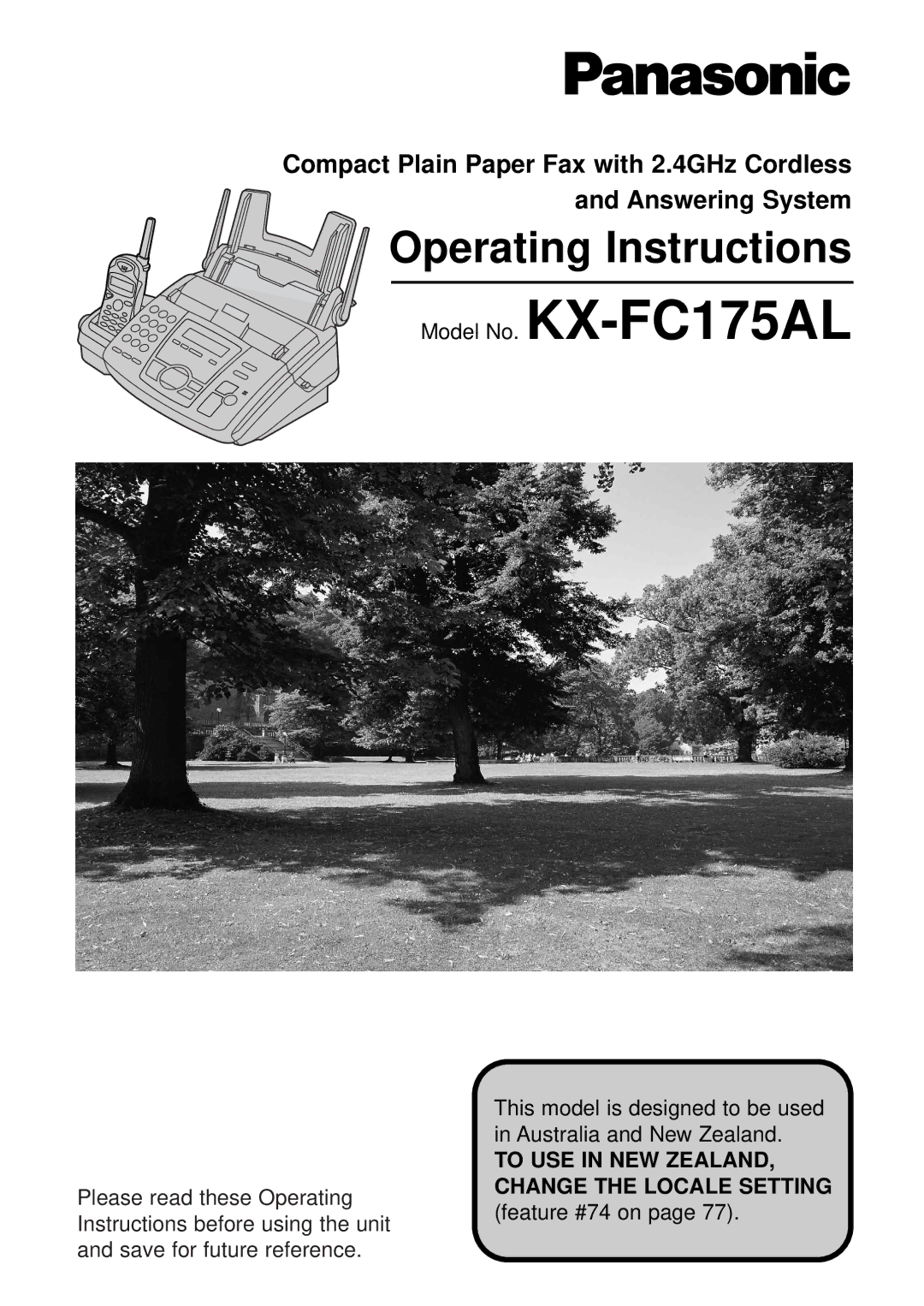 Panasonic KX-FC175AL manual Operating Instructions 