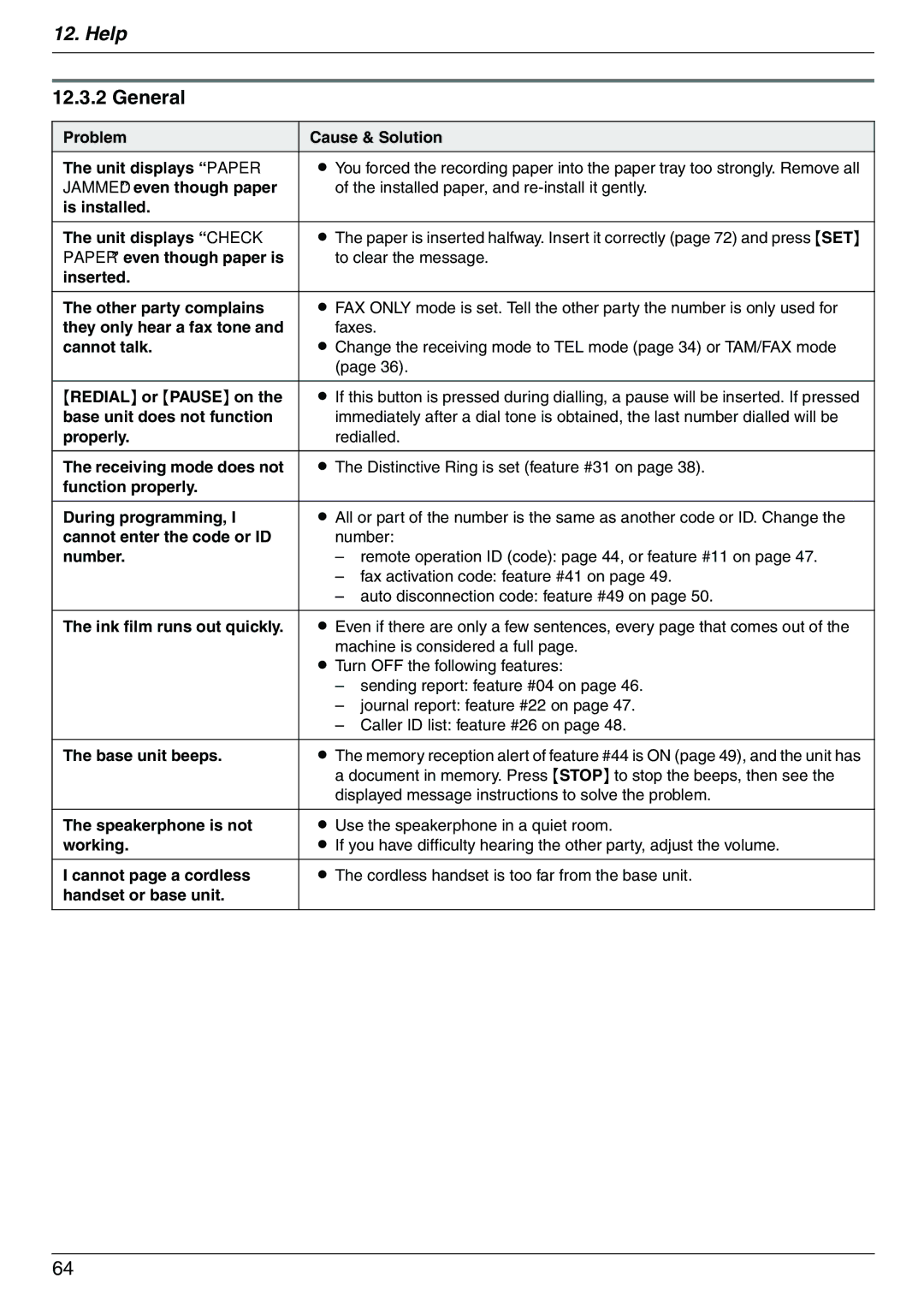 Panasonic KX-FC225NZ, KX-FC225AL manual General 