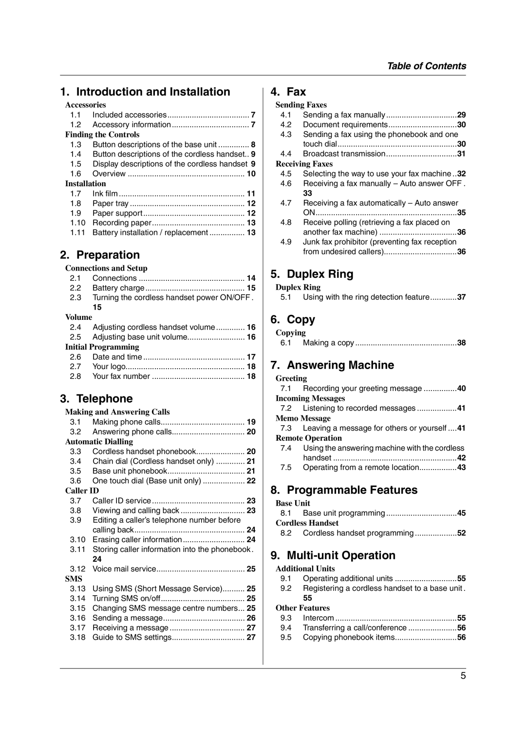 Panasonic KX-FC228HK operating instructions Duplex Ring 