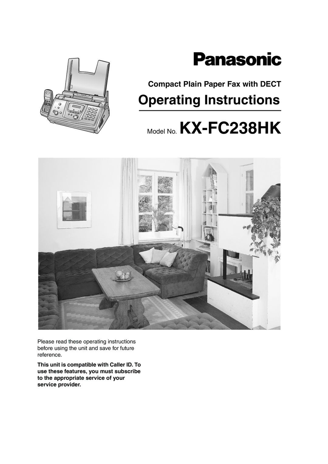 Panasonic KX-FC238HK manual Operating Instructions 