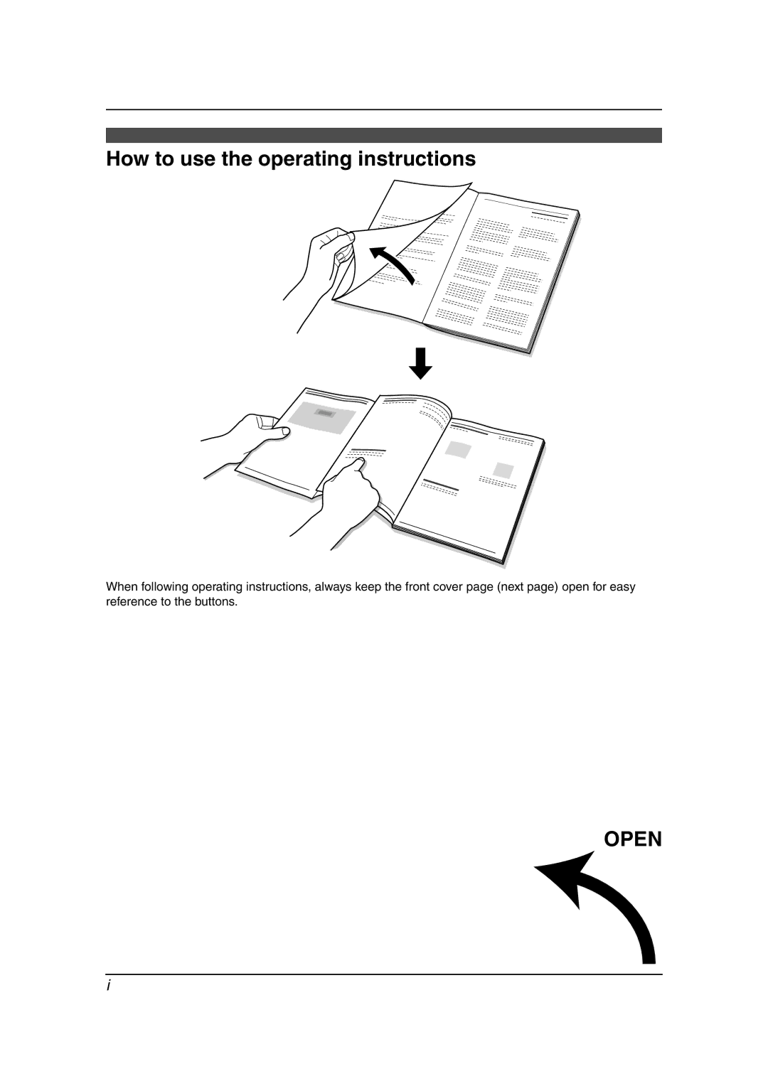 Panasonic KX-FC238HK manual How to use the operating instructions, Open 