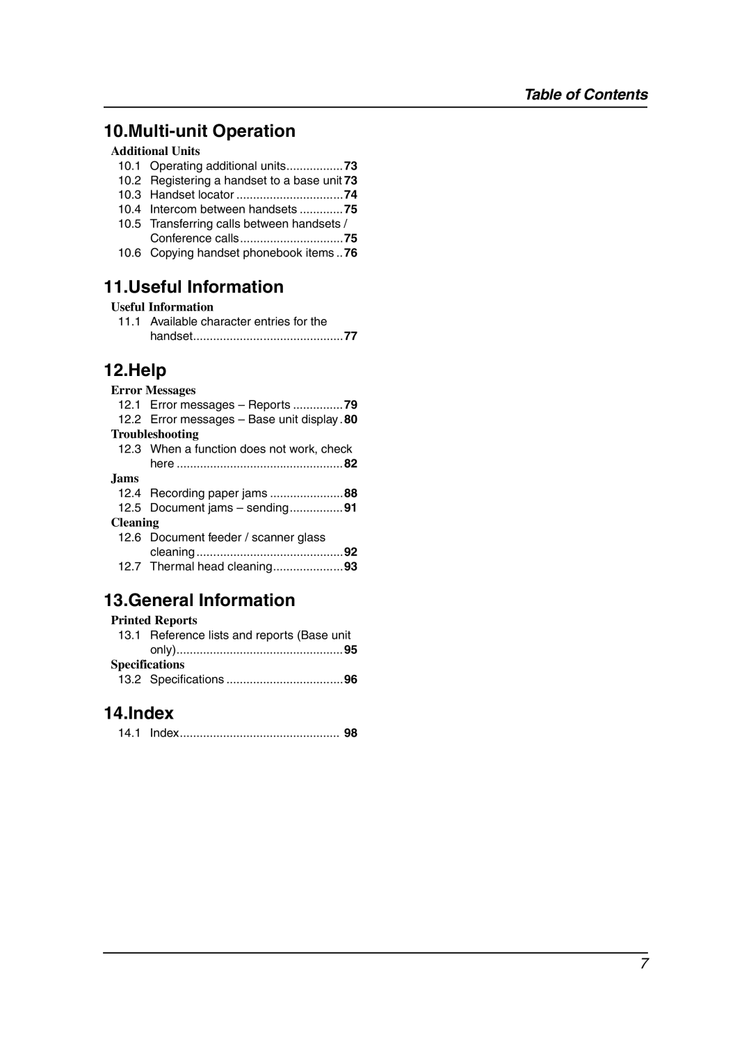 Panasonic KX-FC238HK manual Useful Information 