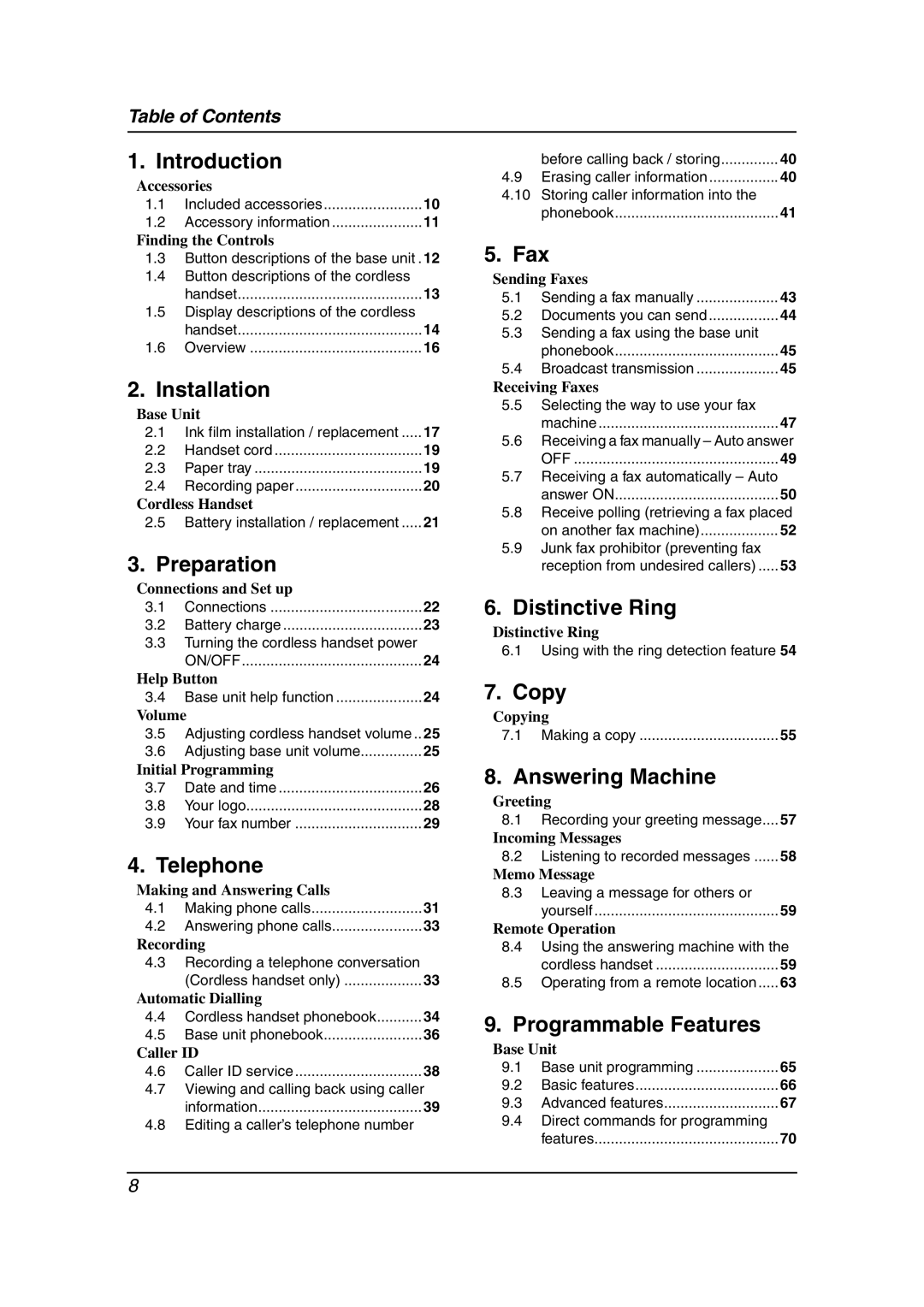 Panasonic KX-FC241AL manual Phonebook 