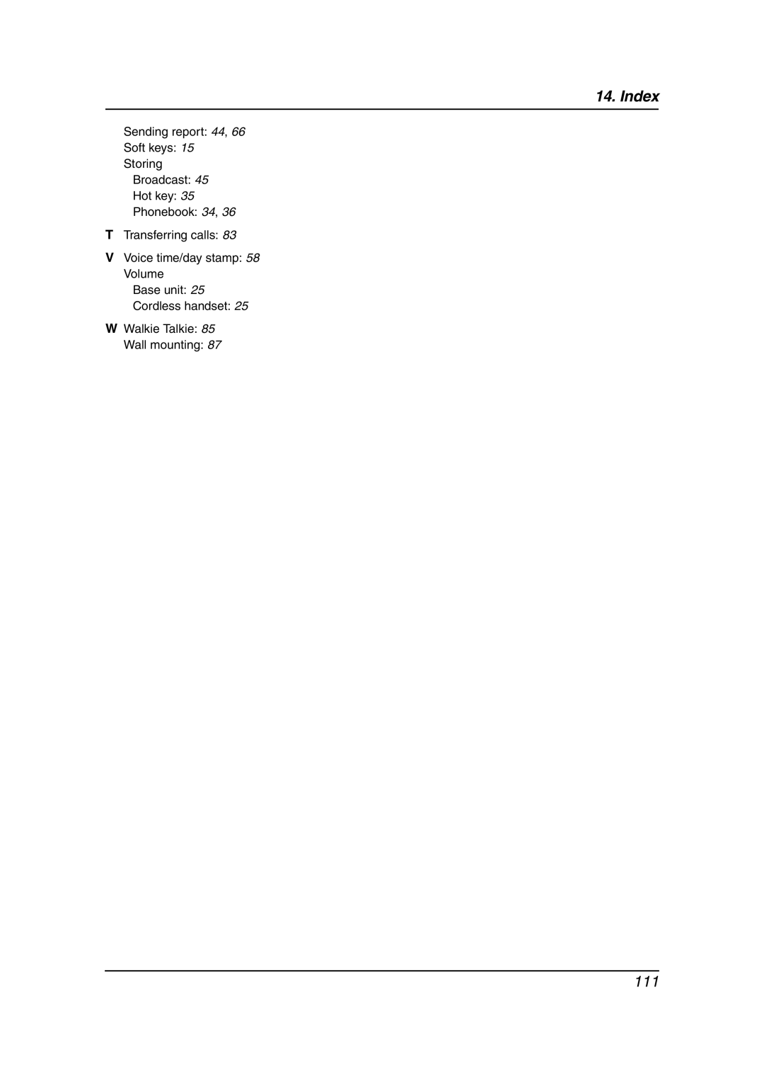 Panasonic KX-FC241AL manual 111 