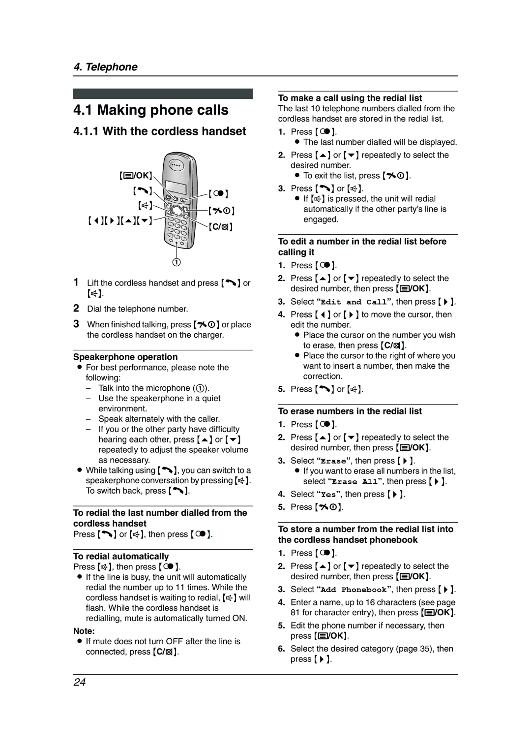 Panasonic KX-FC962HK manual Making phone calls 