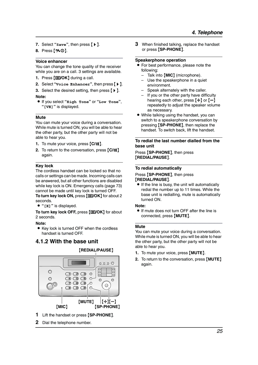 Panasonic KX-FC962HK manual Mic Sp-Phone 