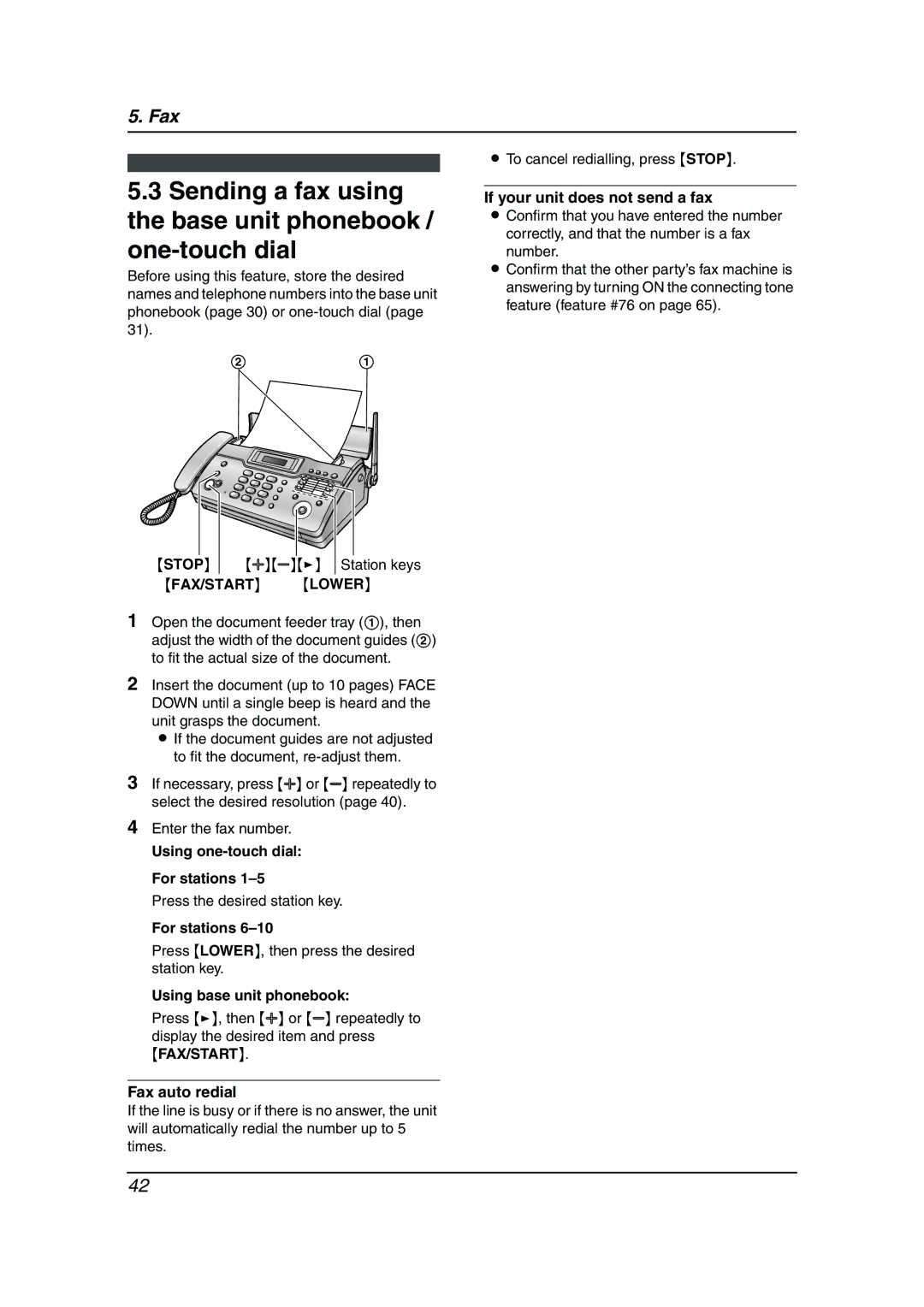 Panasonic KX-FC962HK manual FAX/START Lower 