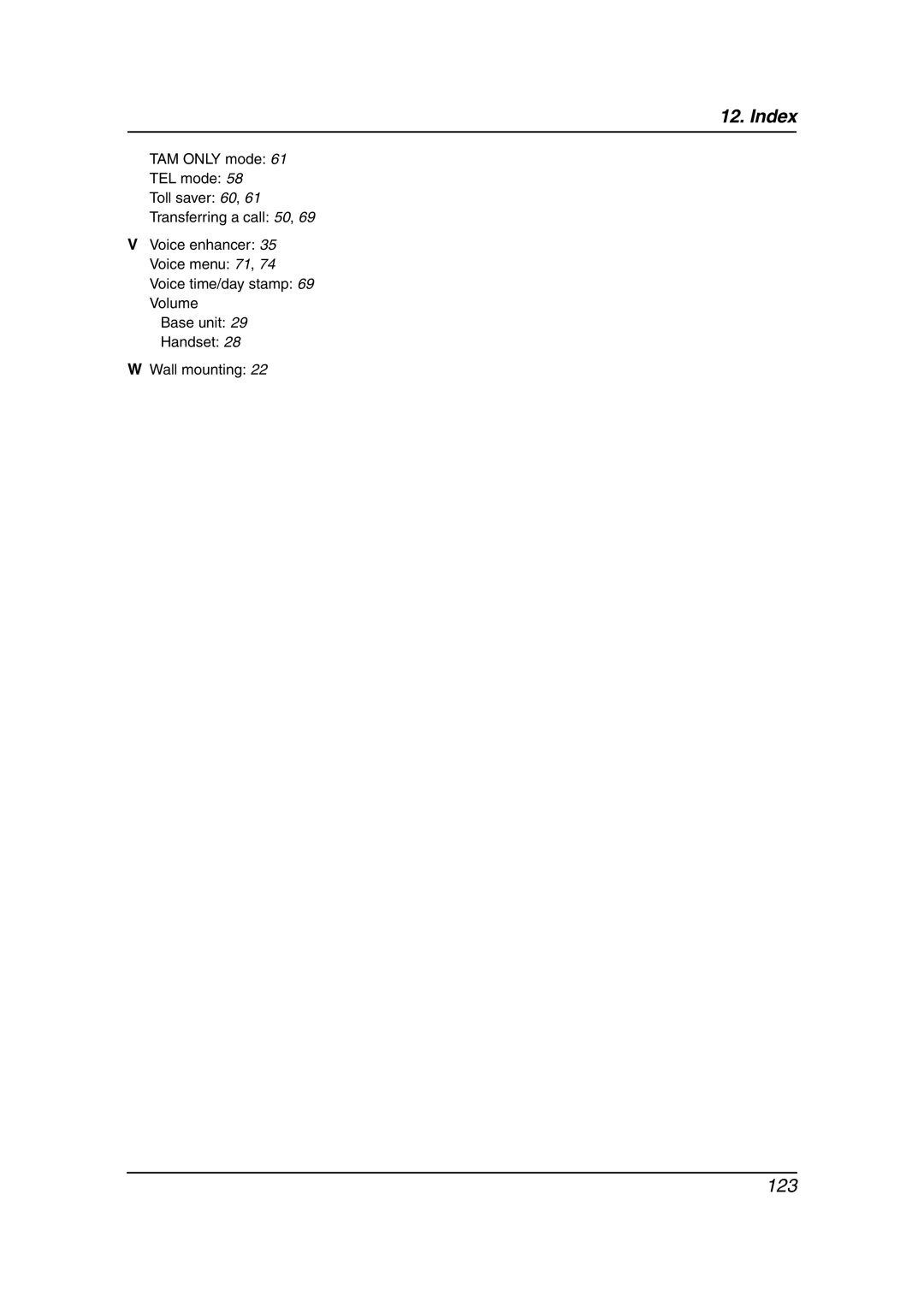 Panasonic KX-FG6550 operating instructions 123 